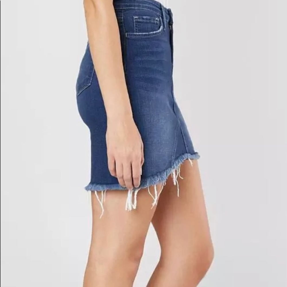 Flying Monkey Stretch Denim Mini Skirt - Picture 3 of 3
